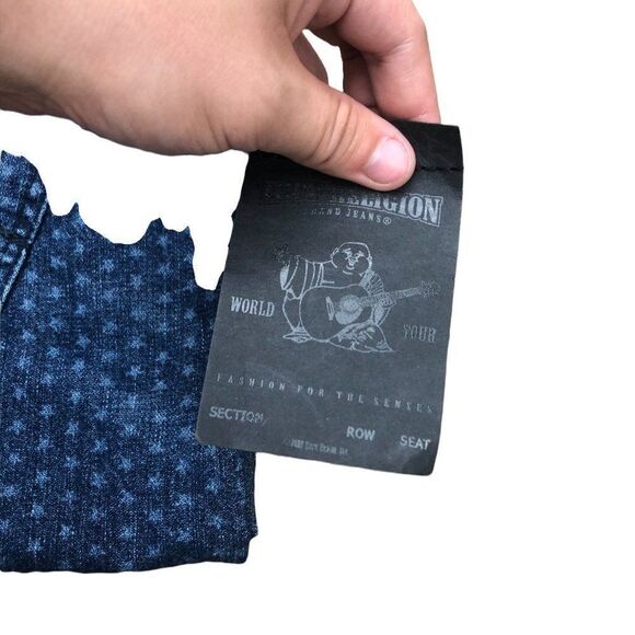 Brand New True Religion Jeans Shorts Size 31 CASSIE Short - Picture 3 of 10